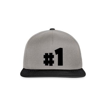Top 1 - Snapback Cap - Graphit/Schwarz - Vorne
