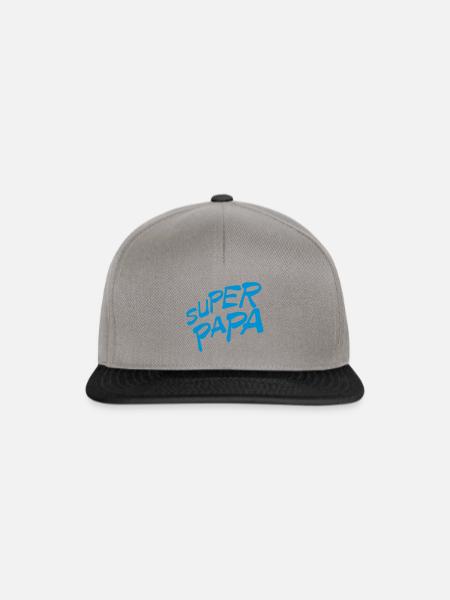 Super Papa - Snapback Cap - Graphit/Schwarz