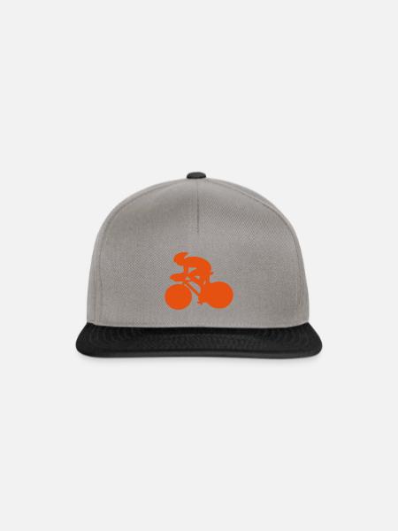 Fahrrad fahren - Snapback Cap - Graphit/Schwarz