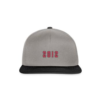 2012 year birthday - Snapback Cap - graphite/black - Front