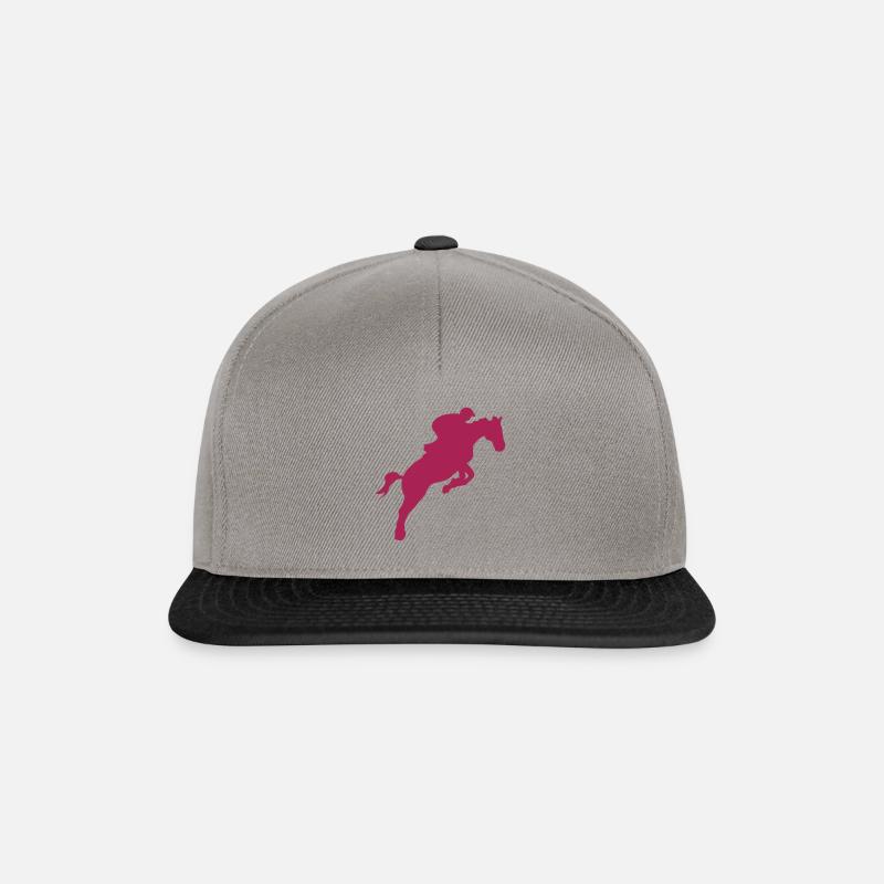 Springpferd springen Springpferd springen - Snapback Cap - Graphit/Schwarz