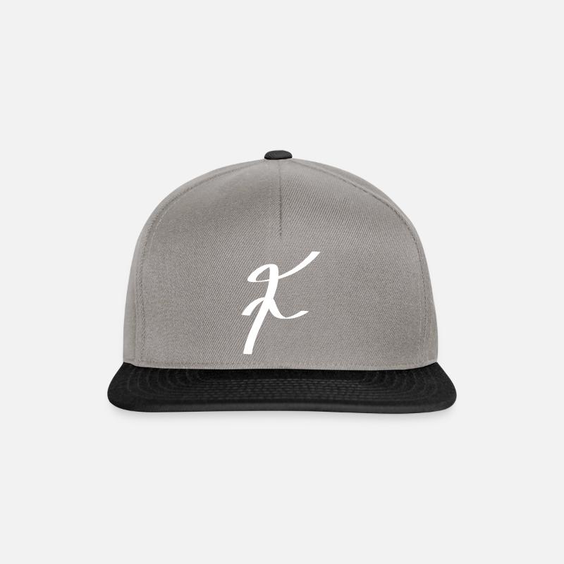 f - Casquette snapback - gris graphite/noir