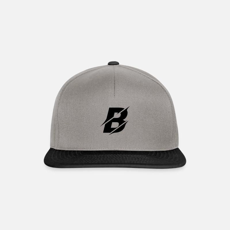 B - Snapback Cap - graphite/black
