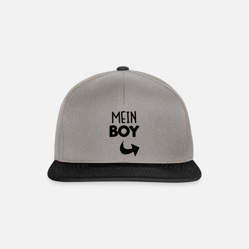 Mein Boy - Snapback Cap - Graphit/Schwarz