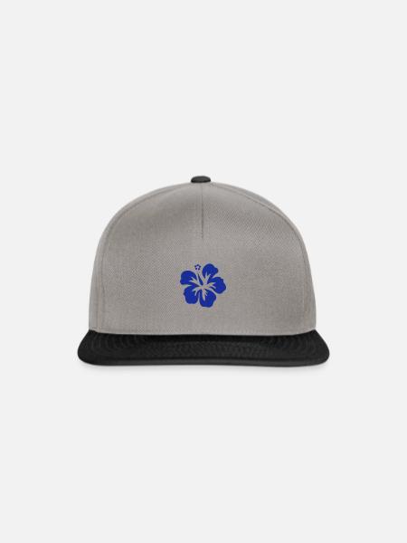 hawaii blume - Snapback Cap - Graphit/Schwarz