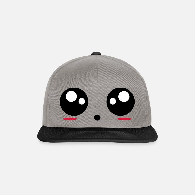 Yeux - Casquette snapback - gris graphite/noir