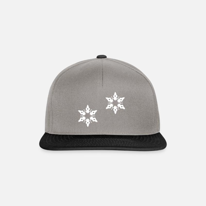 Schneekristall - Snapback Cap - Graphit/Schwarz