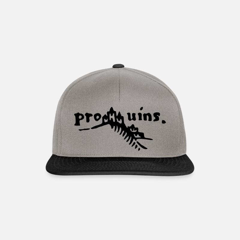 Provins Stadt Mittelalter Pergament Buchmalerei - Snapback Cap - Graphit/Schwarz