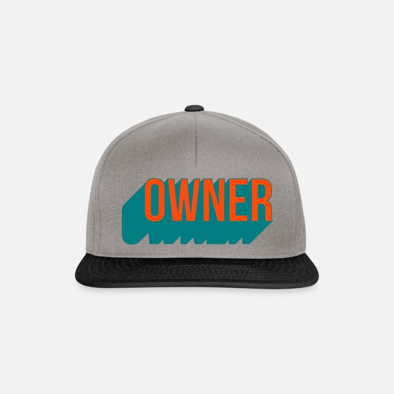 Owner zweifarbig - Snapback Cap - Graphit/Schwarz