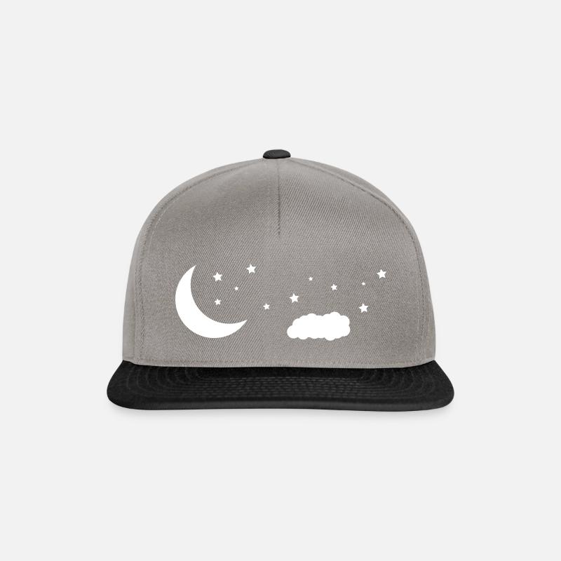 ciel nocturne - Casquette snapback - gris graphite/noir