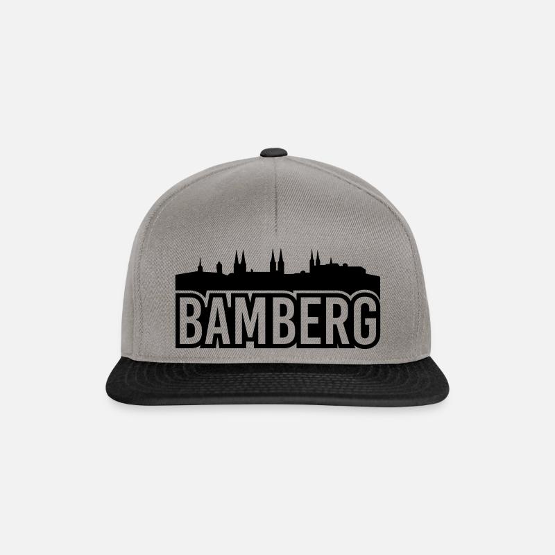 bamberg01 - Snapback Cap - Graphit/Schwarz