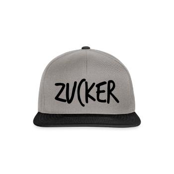 Partnerlook - Zimt und Zucker - Snapback Cap - Graphit/Schwarz - Vorne