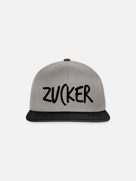 Partnerlook - Zimt und Zucker - Snapback Cap - Graphit/Schwarz