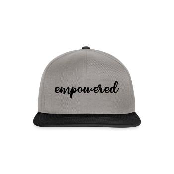 Empowered - Snapback Cap - graphite/black - Front