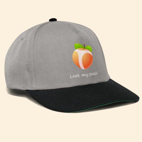Look my peach in white - Snapback Cap