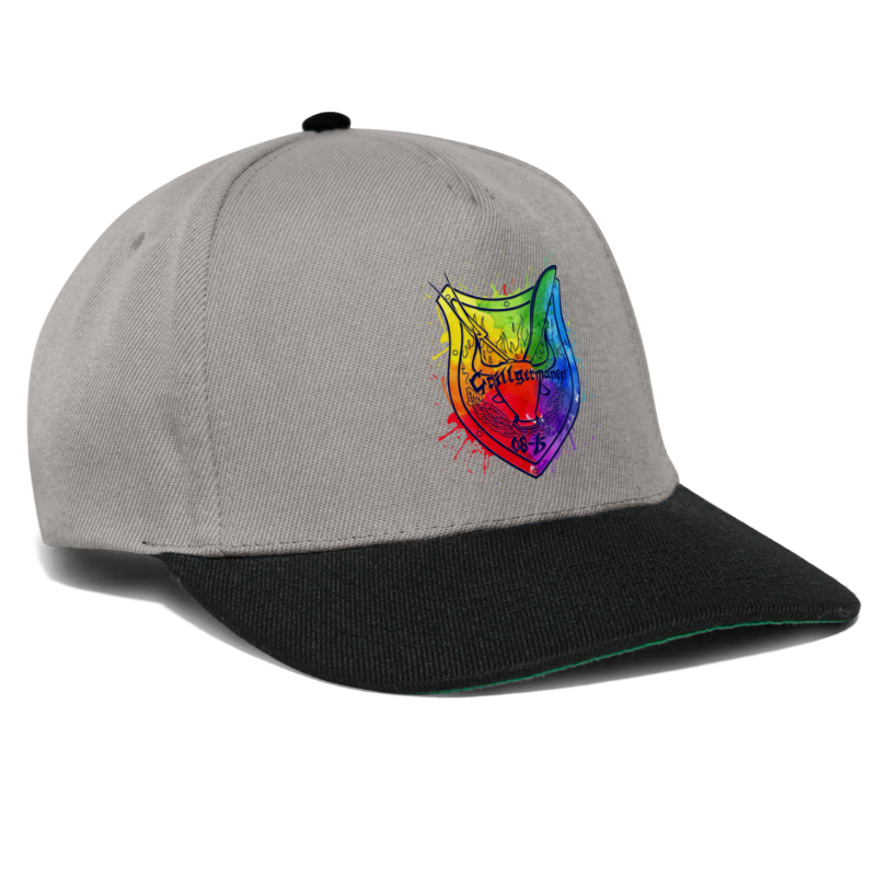 farbiges Logo - Snapback Cap