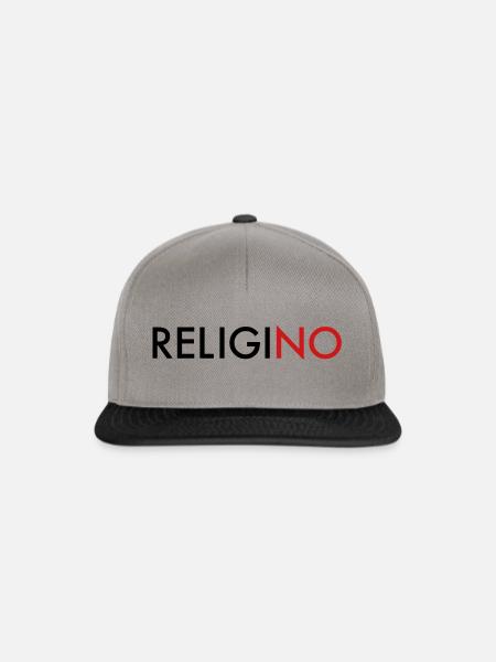 ReligiNO - Snapback Cap - Graphit/Schwarz