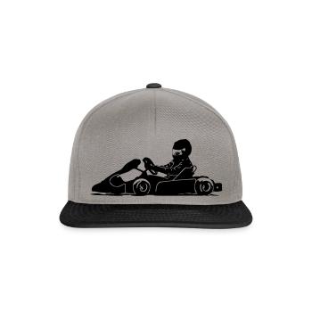 Karting - Go Kart - Race Kart - Kart - Snapback Cap - graphite/black - Front