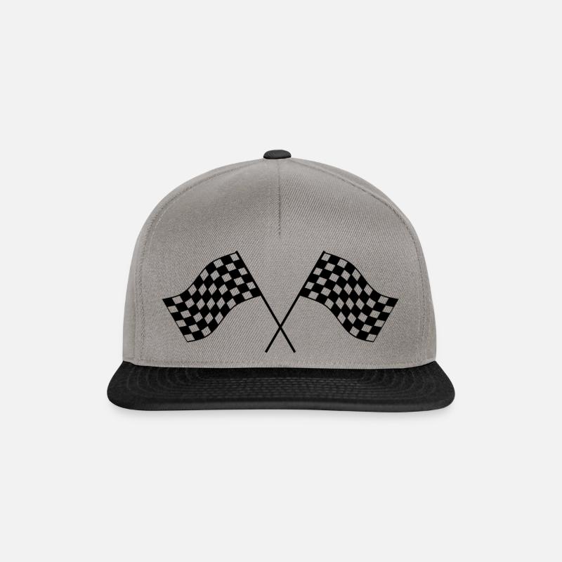course de voitures car racing - Casquette snapback - gris graphite/noir