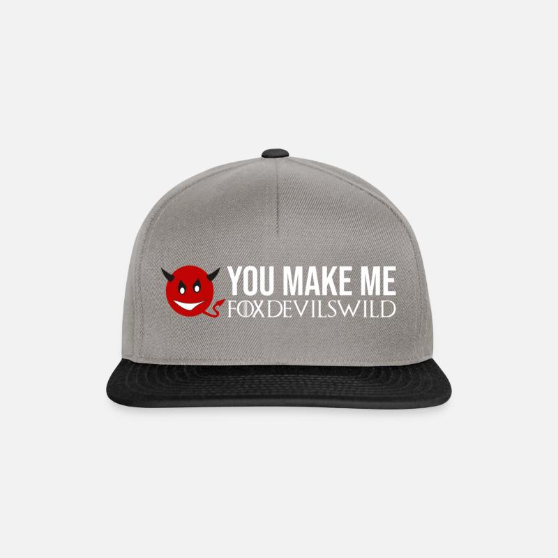 You make me foxdevils wild - Snapback Cap - Graphit/Schwarz