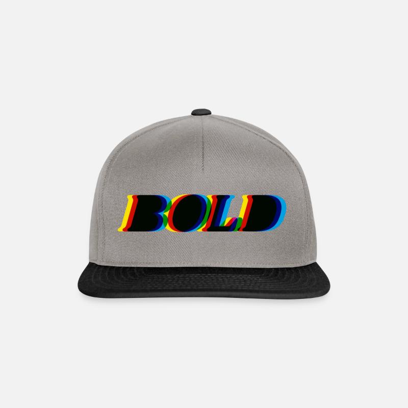 BOLD - Snapback Cap - Graphit/Schwarz