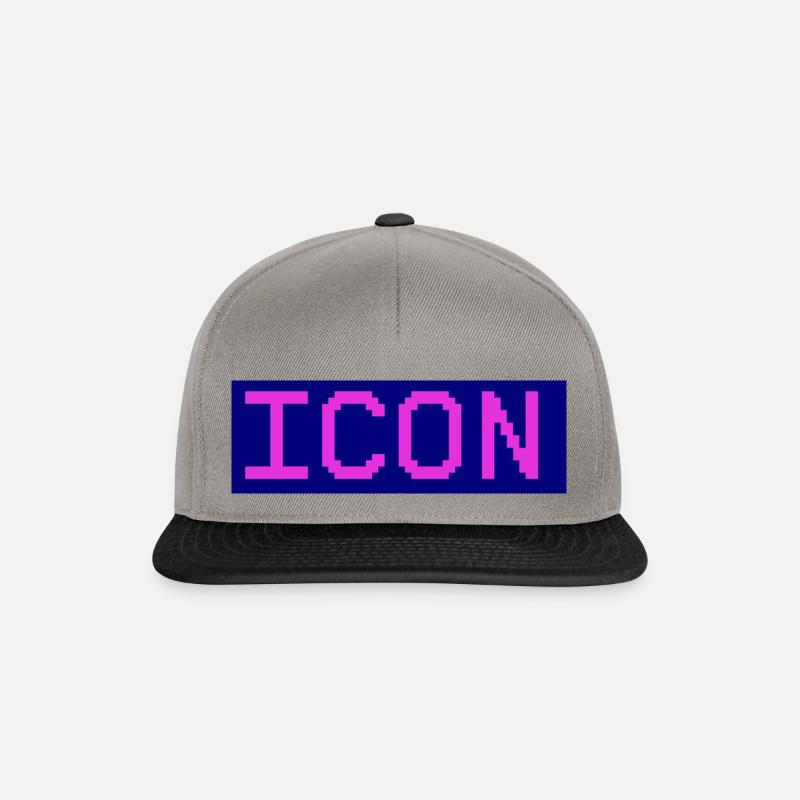 icône - Casquette snapback - gris graphite/noir