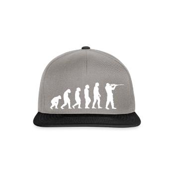 Evolution und Jagd - - Snapback Cap - Graphit/Schwarz - Vorne
