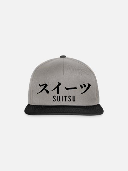 Japanisch - Snapback Cap - Graphit/Schwarz