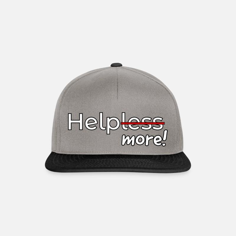 Helpless - Snapback Cap - graphite/black