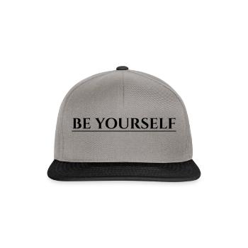 Be Yourself - Snapback Cap - graphite/black - Front