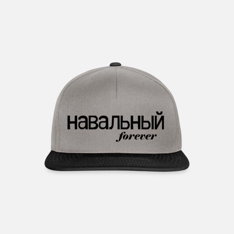 Navalny forever - Snapback Cap - Graphit/Schwarz