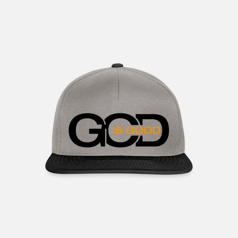 Gott ist gut - Snapback Cap - Graphit/Schwarz