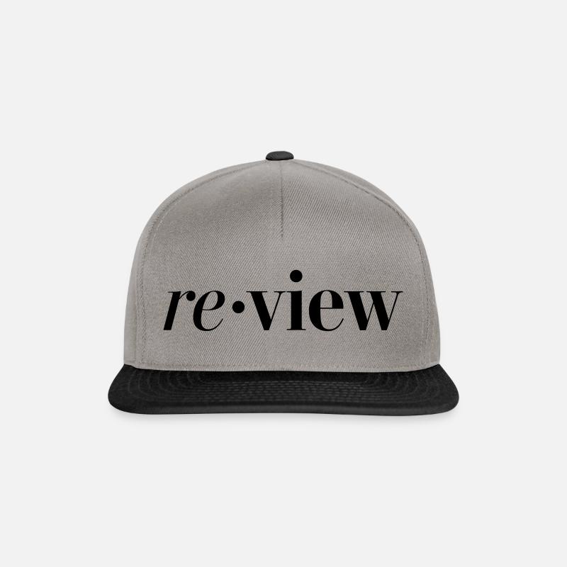 review - Snapback Cap - graphite/black