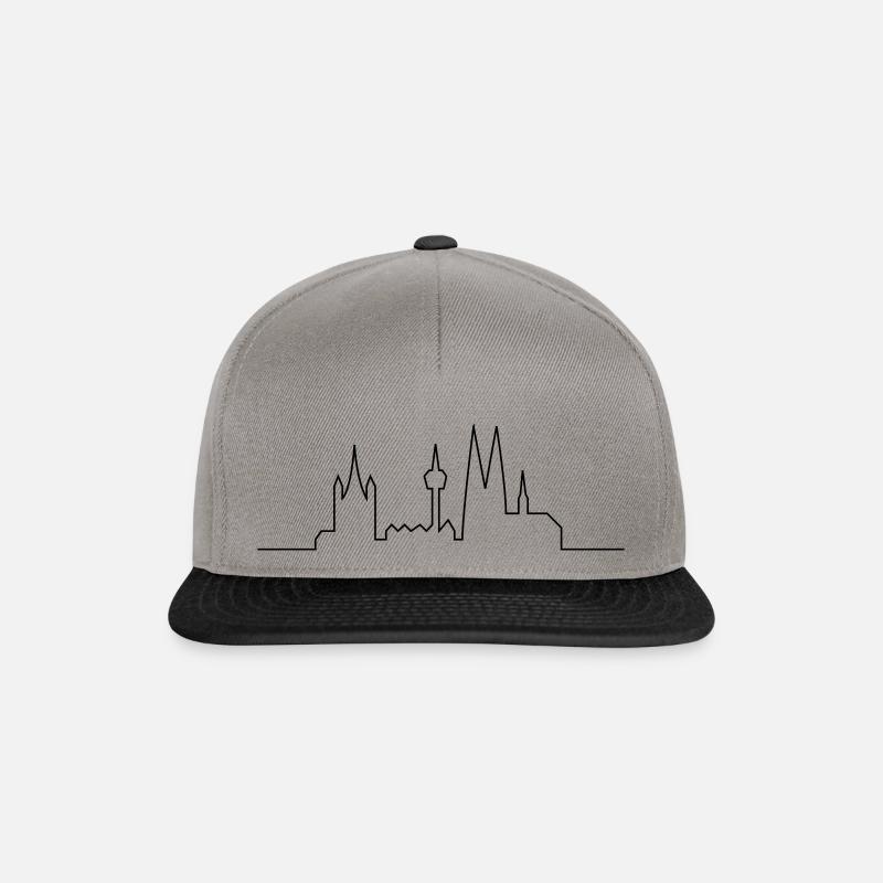 Köln - Snapback Cap - Graphit/Schwarz