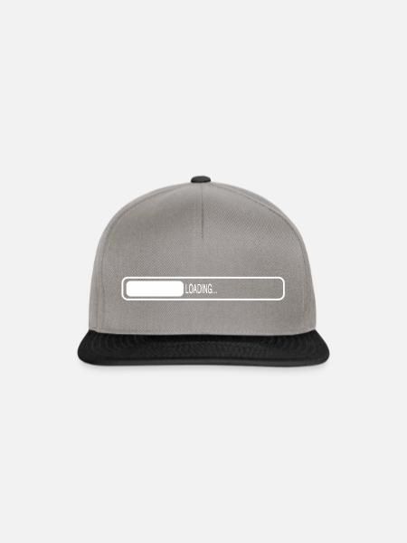 Ladebalken Loading Ladeanzeige - Snapback Cap - Graphit/Schwarz