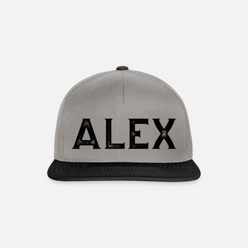 Alex - Snapback Cap - graphite/black