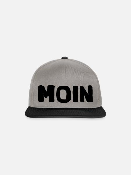 moin moin - Snapback Cap - Graphit/Schwarz
