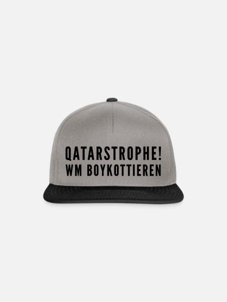 Qatar Katastrophe - Snapback Cap - Graphit/Schwarz
