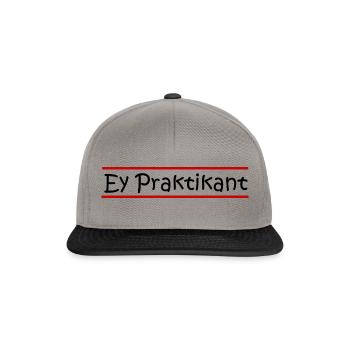 Ey Praktikant - Snapback Cap - Graphit/Schwarz - Vorne