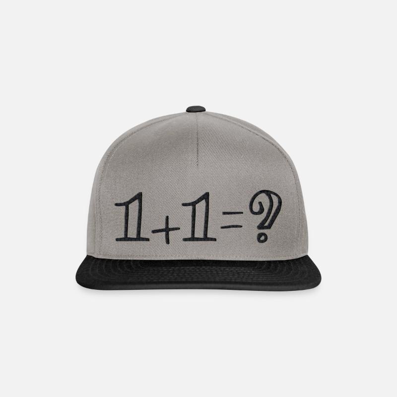 eins maleins - Snapback Cap - Graphit/Schwarz