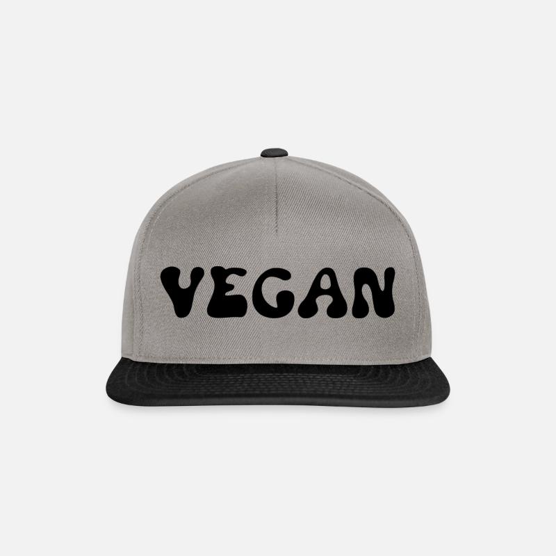 Vegan - Snapback Cap - Graphit/Schwarz