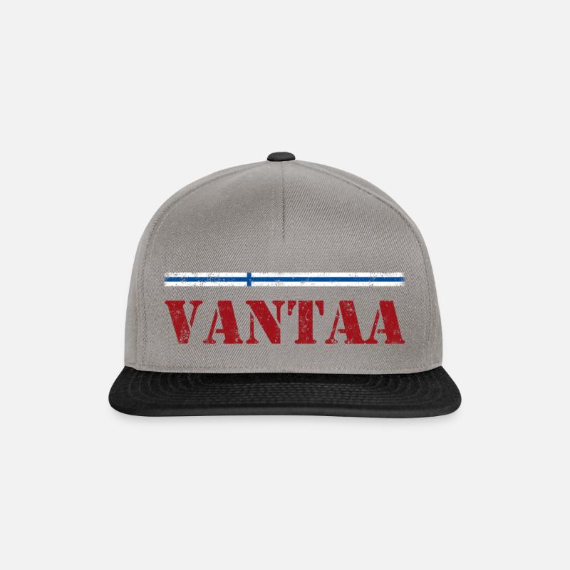 Vantaa - Snapback Cap - Graphit/Schwarz