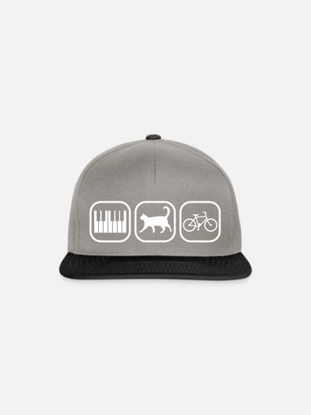 Piano Cat Bike - Snapback Cap - Graphit/Schwarz