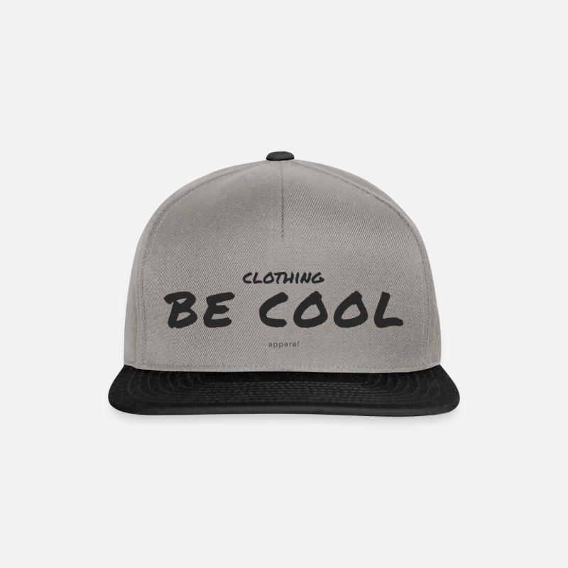 BE COOL - Snapback Cap - Graphit/Schwarz
