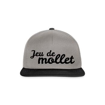Jeu de mollet - Casquette snapback - gris graphite/noir - Devant