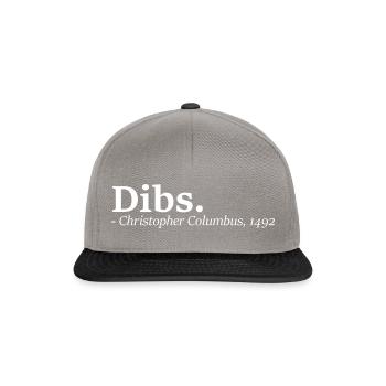 Dibs - Christophe Colomb Italien - Casquette snapback - gris graphite/noir - Devant