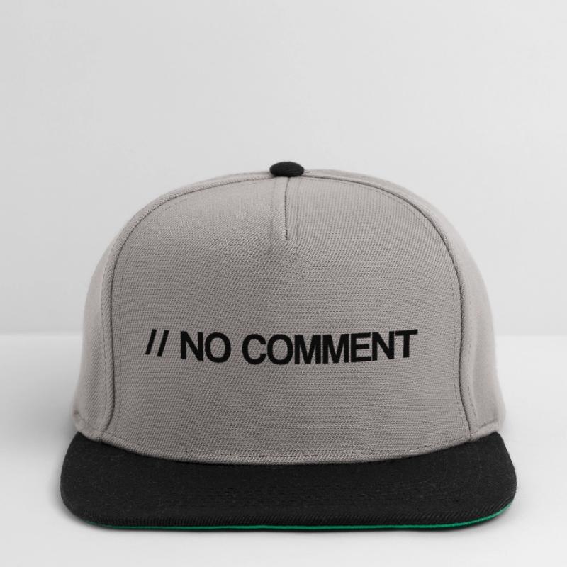 No Comment - Computer Science - Comment - Coden Snapback Cap