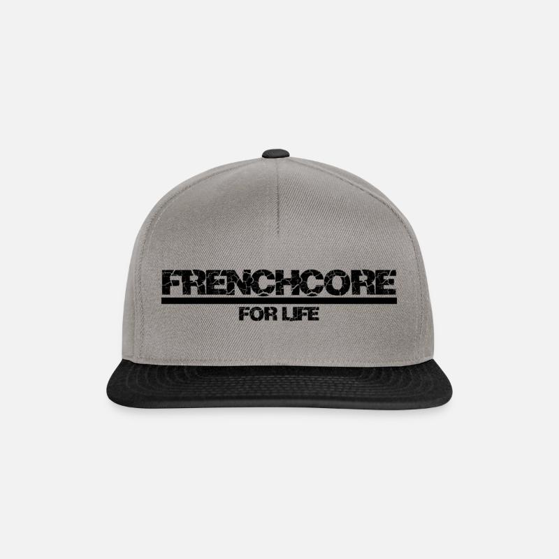 FRENCHCORE - Casquette snapback - gris graphite/noir