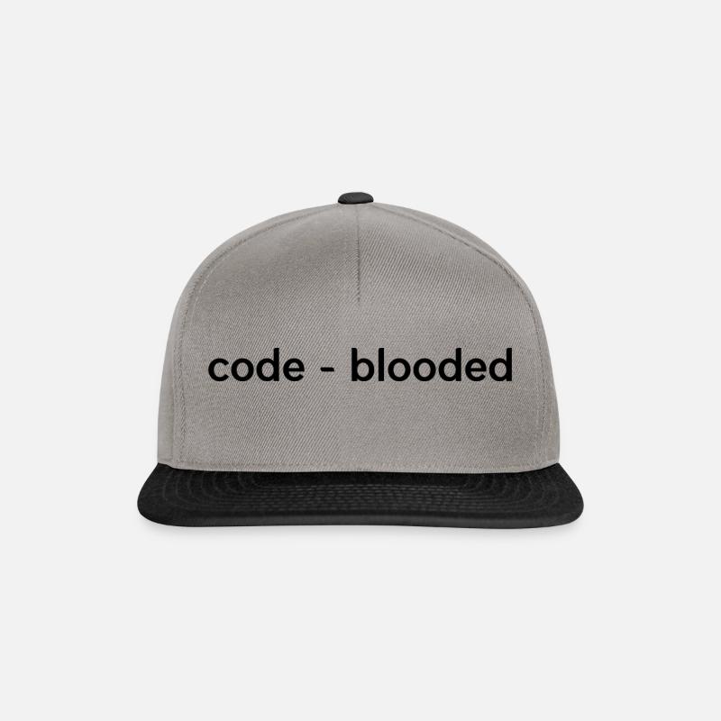 Code Blooded Programming Software Developer Admin - Snapback Cap - Graphit/Schwarz
