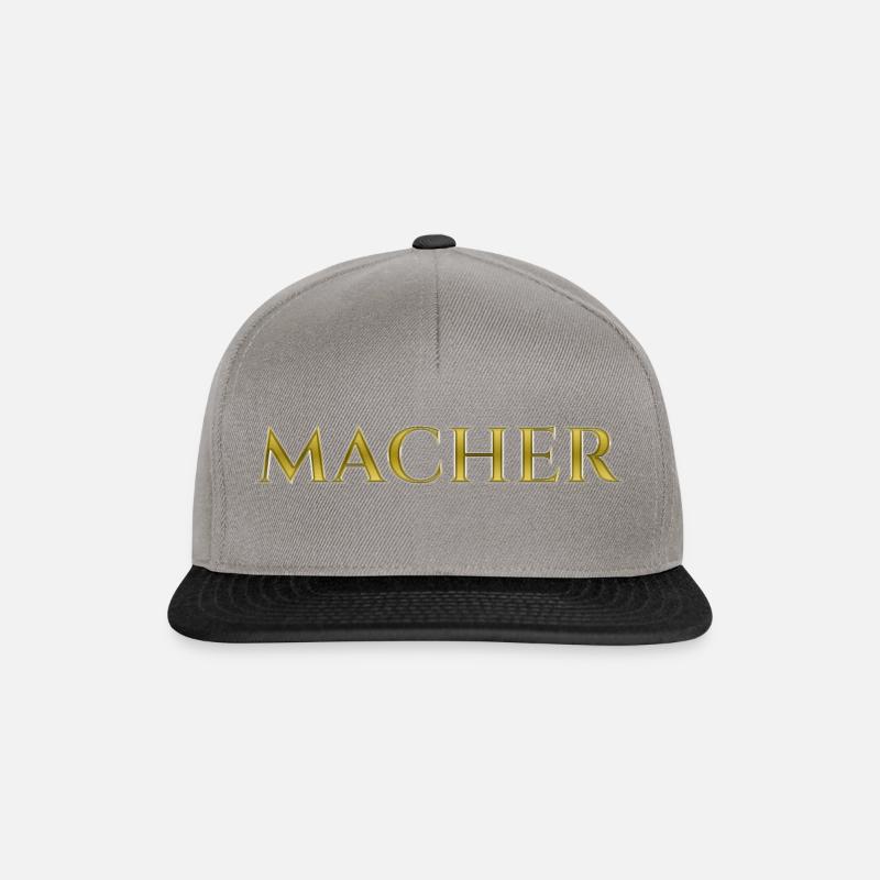 MACHER - Snapback Cap - Graphit/Schwarz